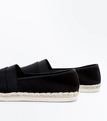 black espadrilles wide fit
