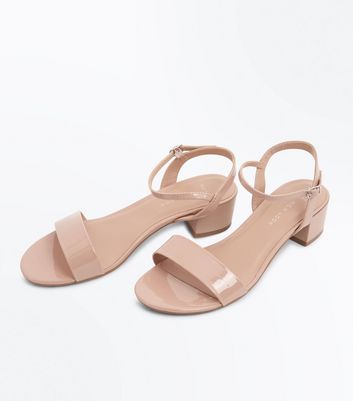 nude low heel wedges