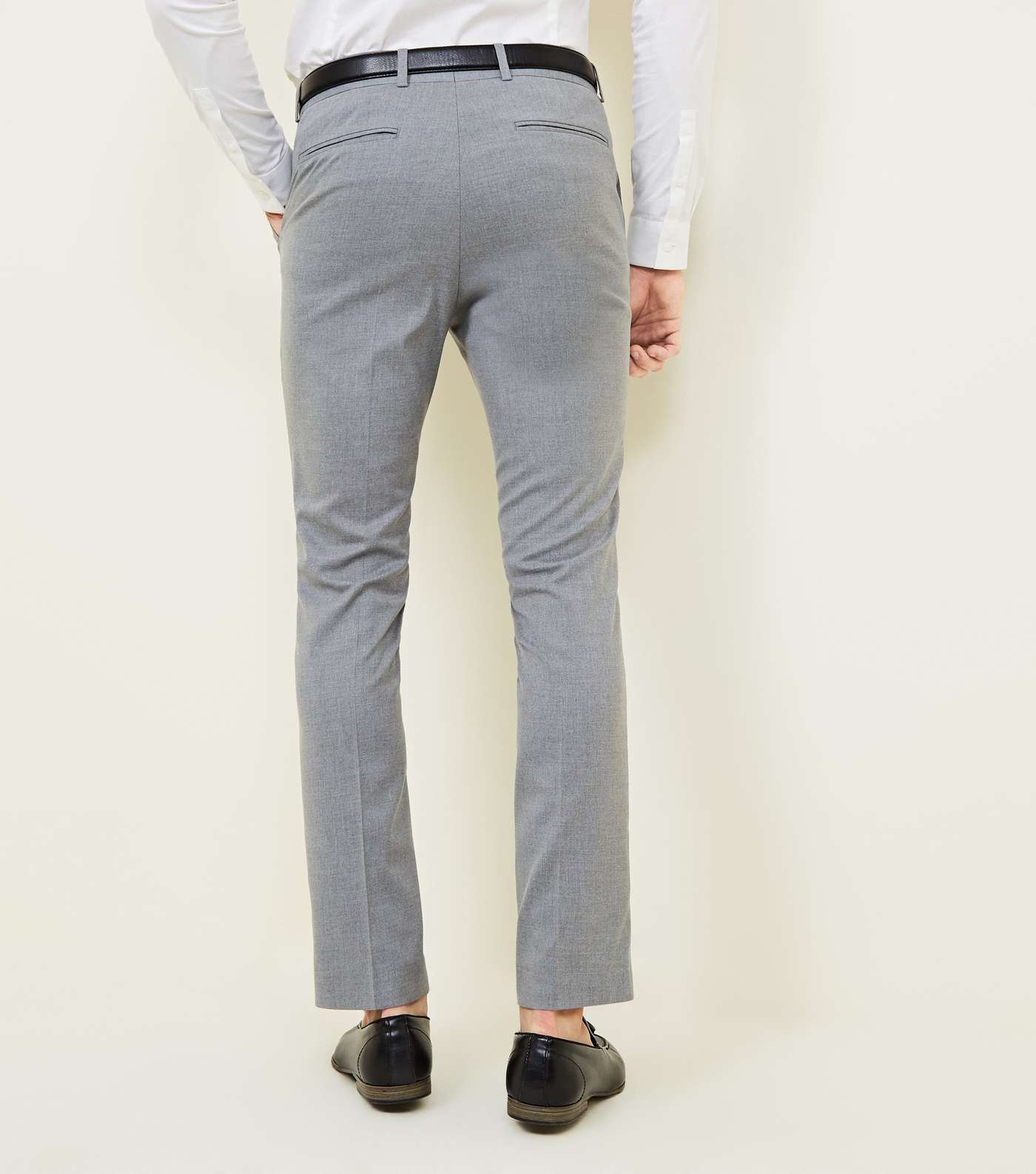 Grey Skinny Trousers Image 3