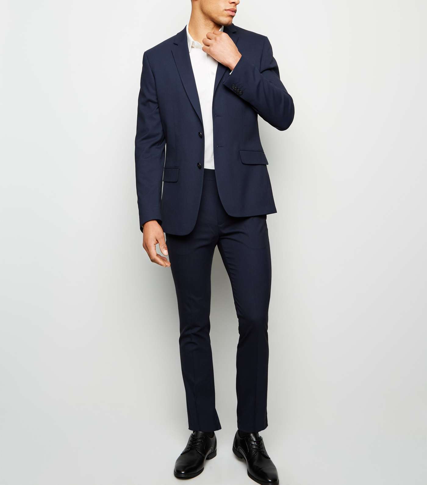 Navy Skinny Trousers Image 2