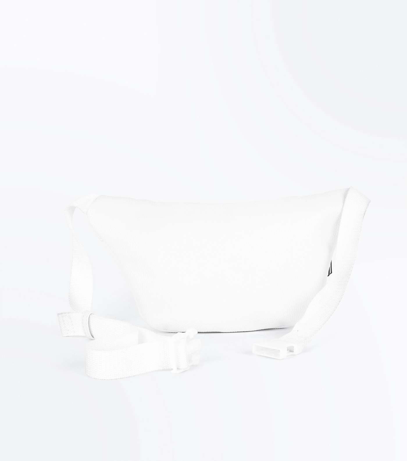 White Double Pocket Bum Bag Image 7