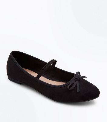 girls black ballet shoes