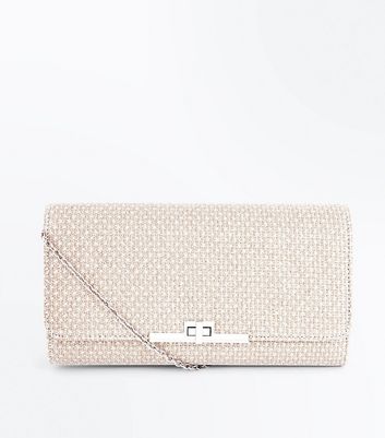 gold clutch bag new look