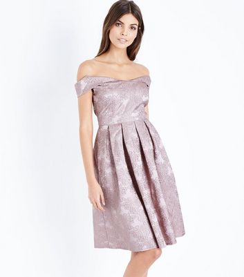 new look rose gold dress