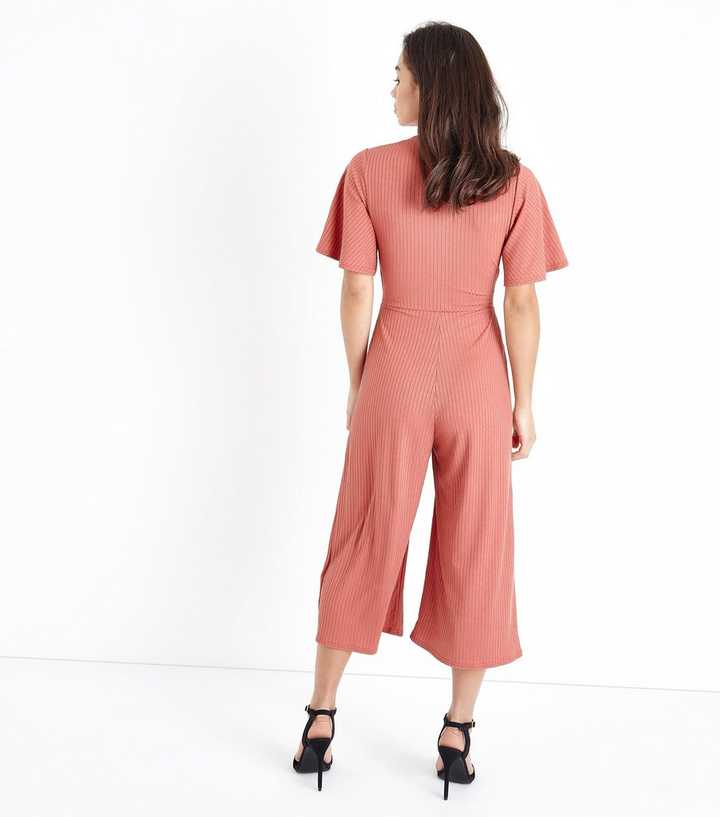 TIE FRONT CULOTTE JUMPSUIT