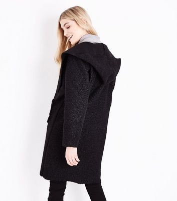 manteau bouclette capuche