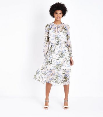 shirred waist midi dress