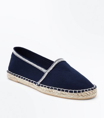 new look navy shoes wide fit