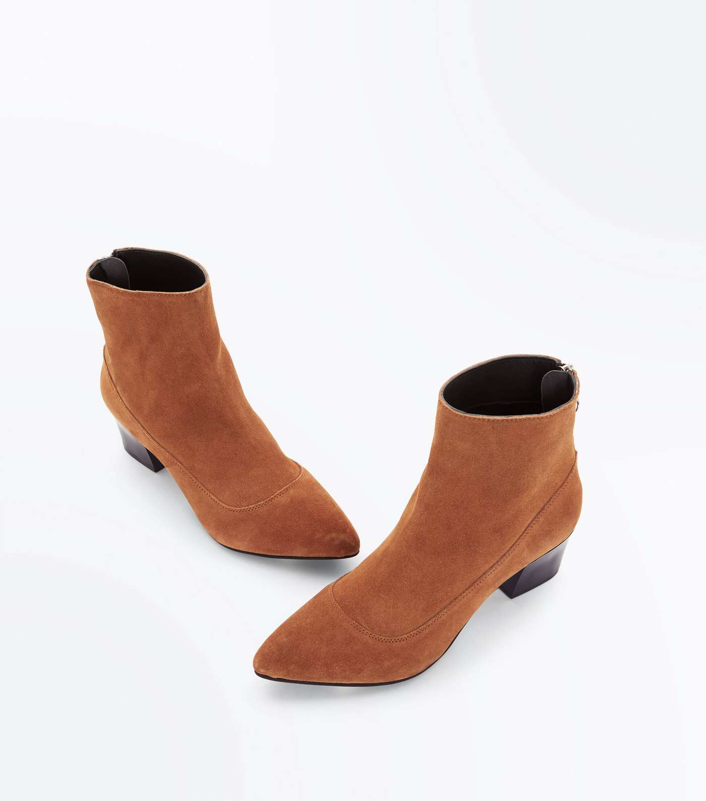 Tan Premium Suede Ring Zip Western Boots Image 4