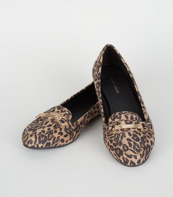 Leopard print loafers 2025 new look