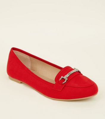 new look red suede shoes