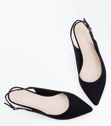 kitten heel slingback shoes wide fit