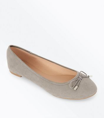 grey ballet shoes