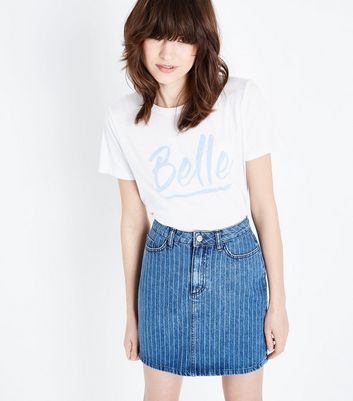 new look jean skirts