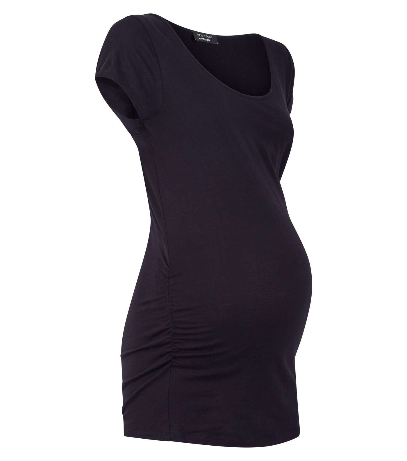 Maternity Black Short Sleeve T-Shirt Image 4