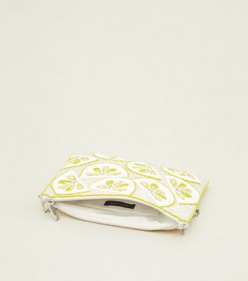 lemon clutch bag