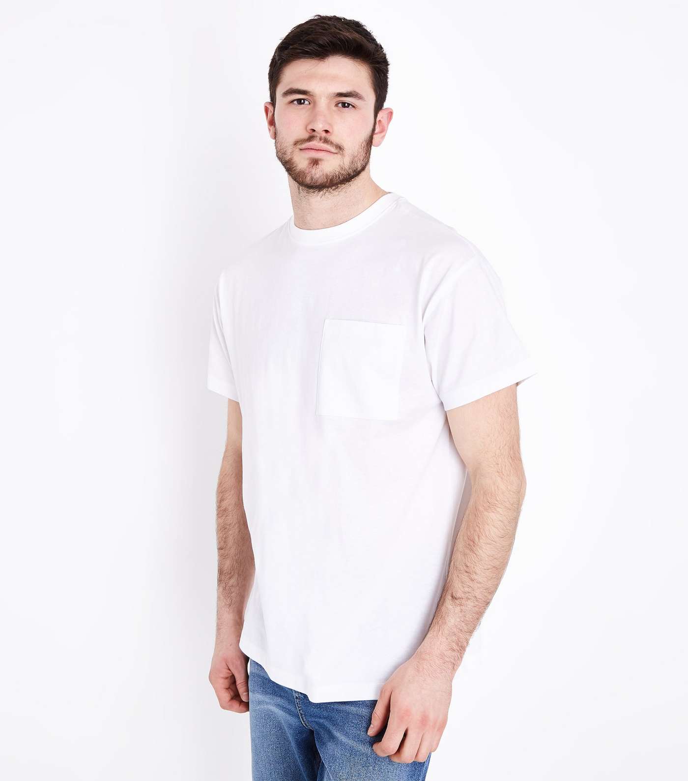 White Oversized Pocket T-Shirt