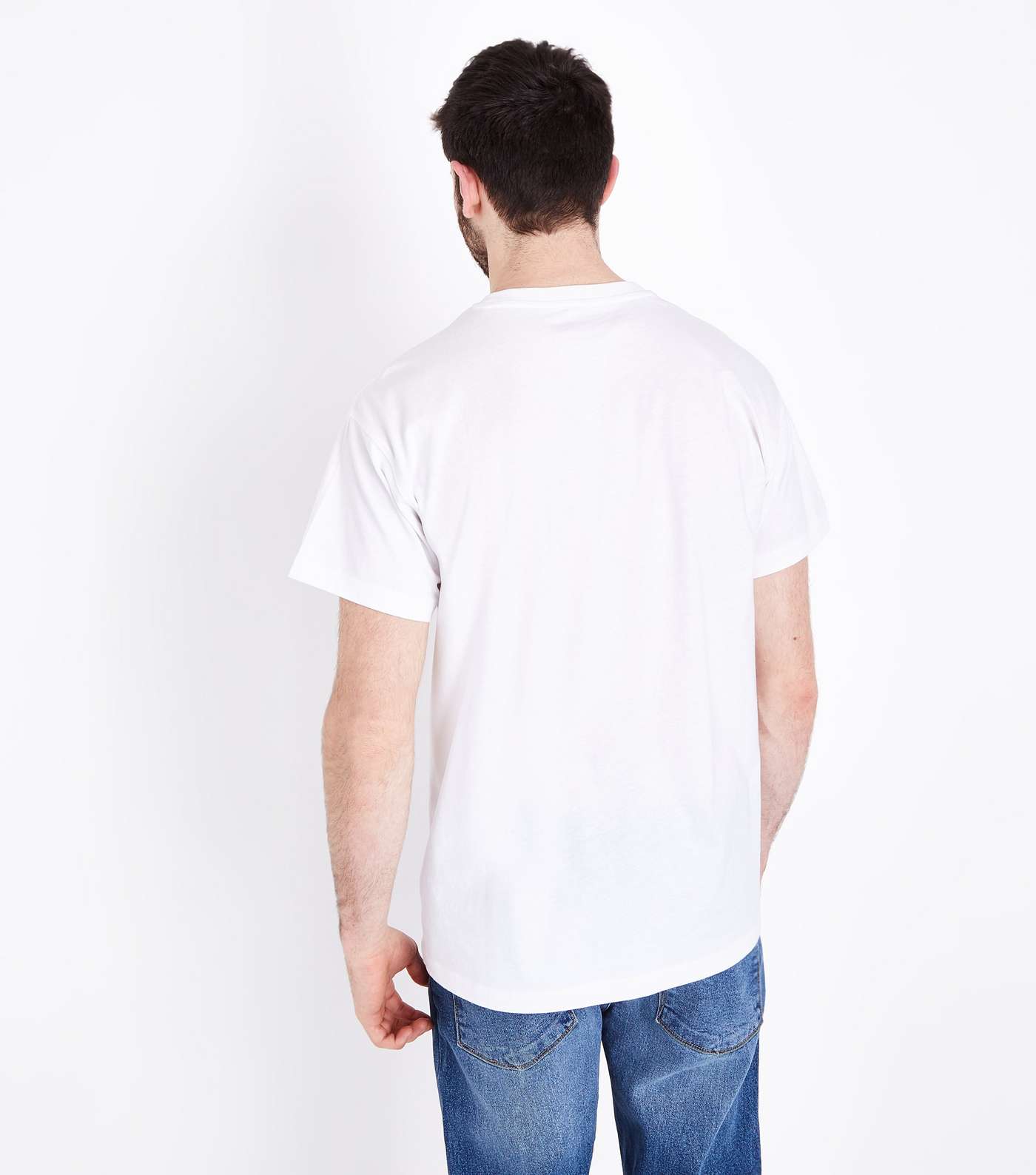 White Oversized Pocket T-Shirt Image 3