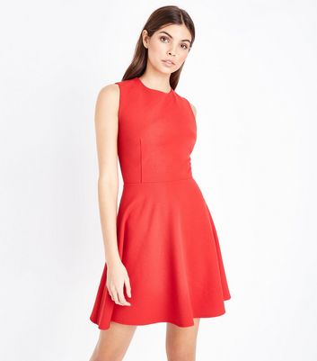 scuba red dress