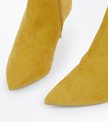 womens mustard ankle boots