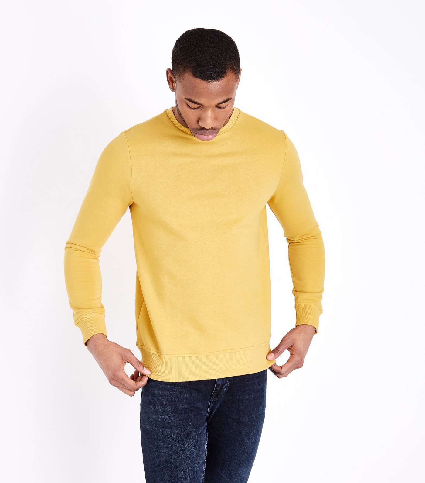 Yellow Crew Neck Sweatshirt