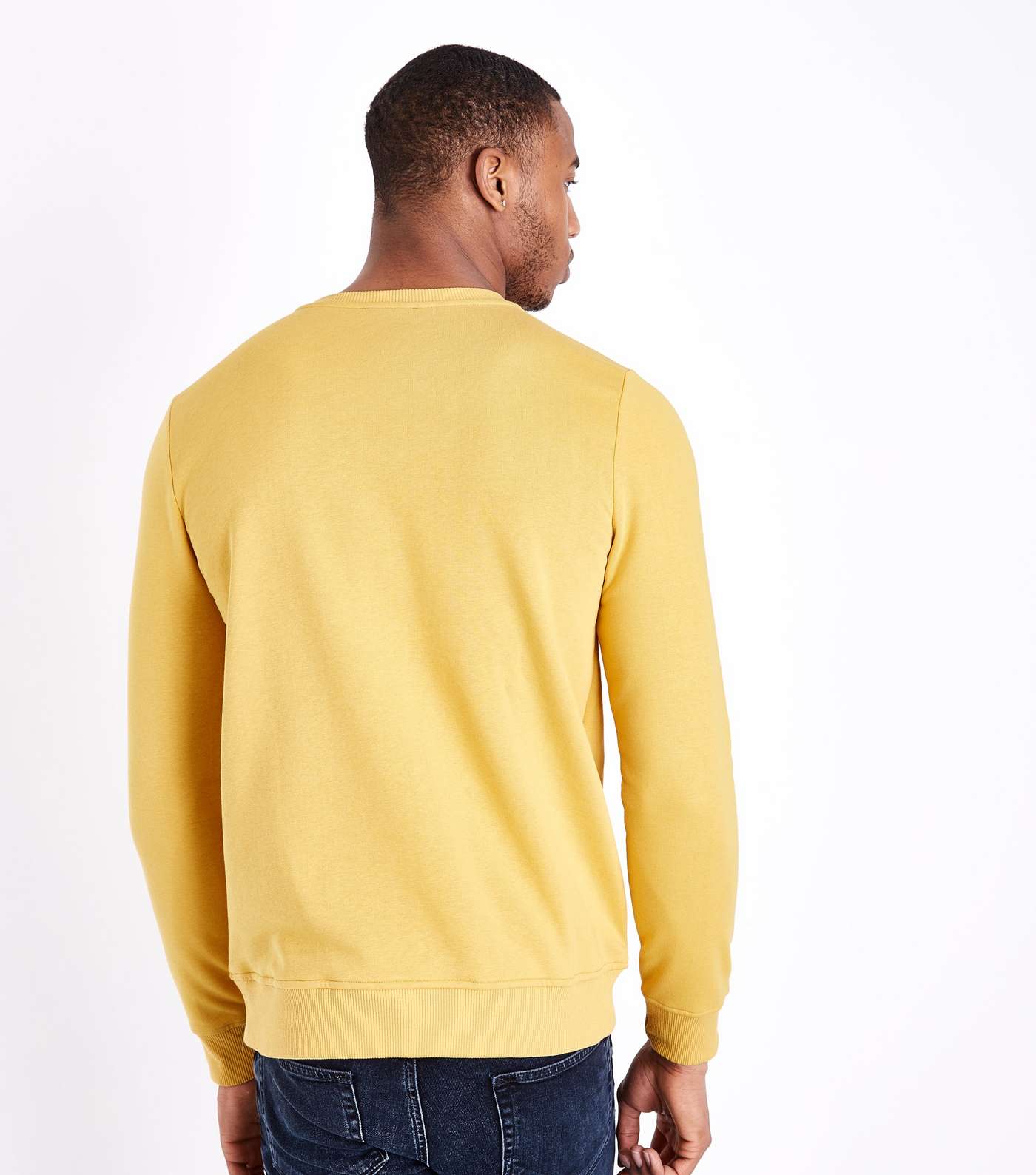 Yellow Crew Neck Sweatshirt Image 3