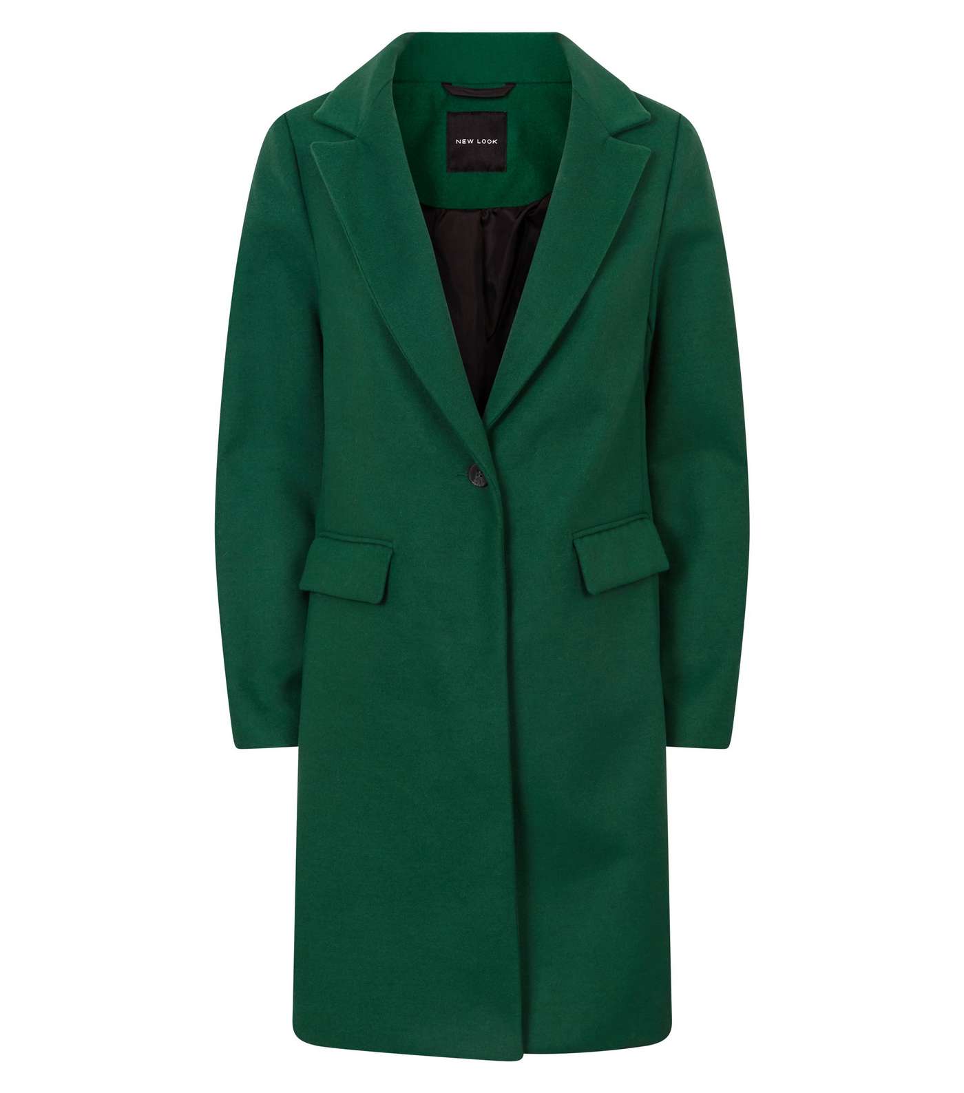 Green Single Breasted Formal Coat Image 4