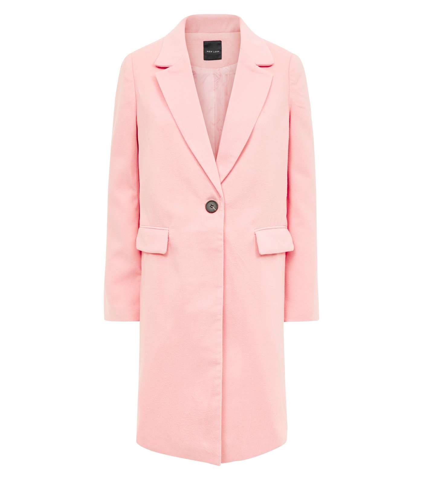Pink Single Breasted Formal Coat Image 4
