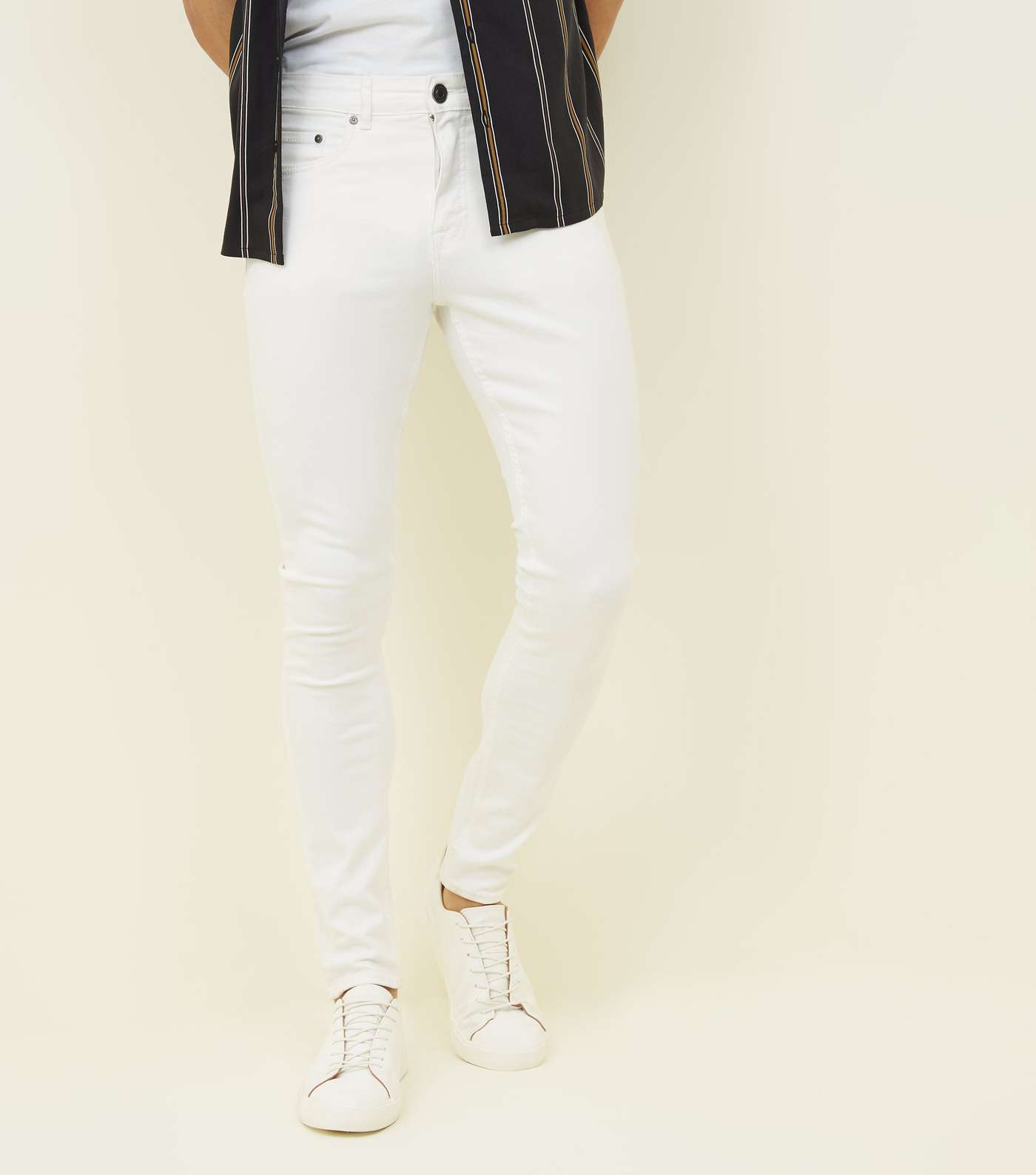 White Skinny Stretch Jeans