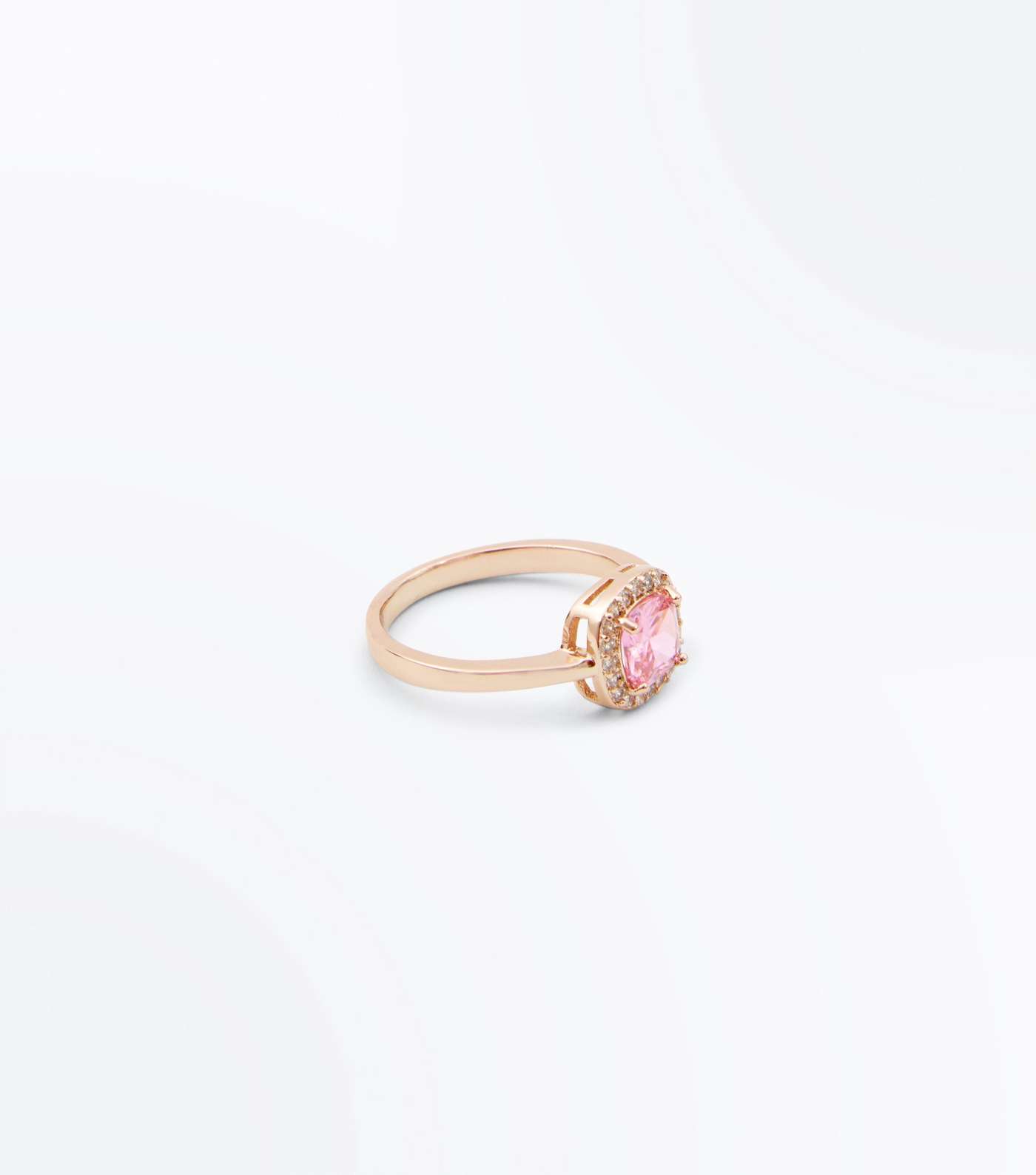 Rose Gold Cubic Zirconia Square Ring