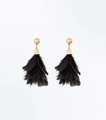new look black earrings