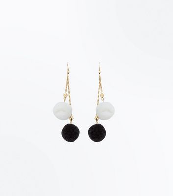 new look black earrings