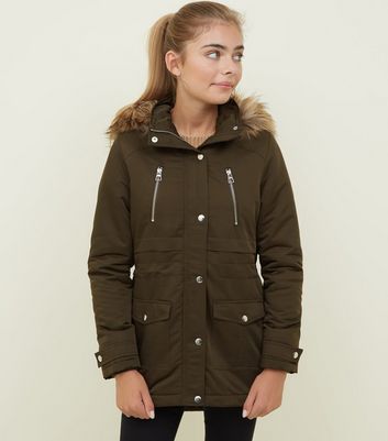 girls khaki jacket