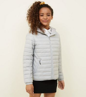 Girls light weight puffer jacket online