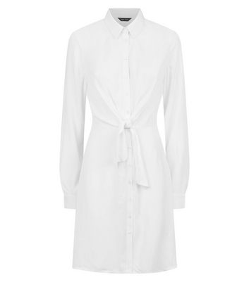 New look white shirt dress hotsell