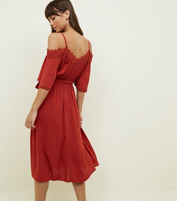 New look outlet cold shoulder dress