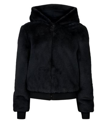 girls hooded bomber jacket