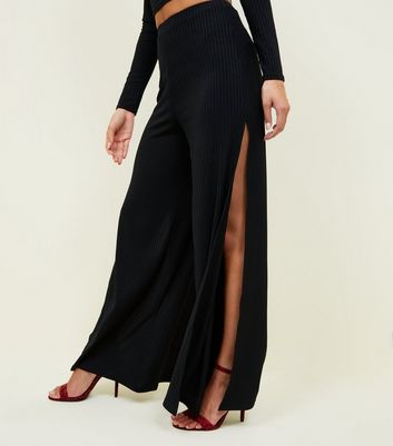 new look flared trousers