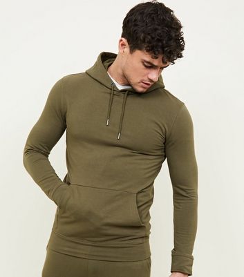 new look muscle fit hoodie