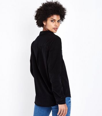 black corduroy shirt women's