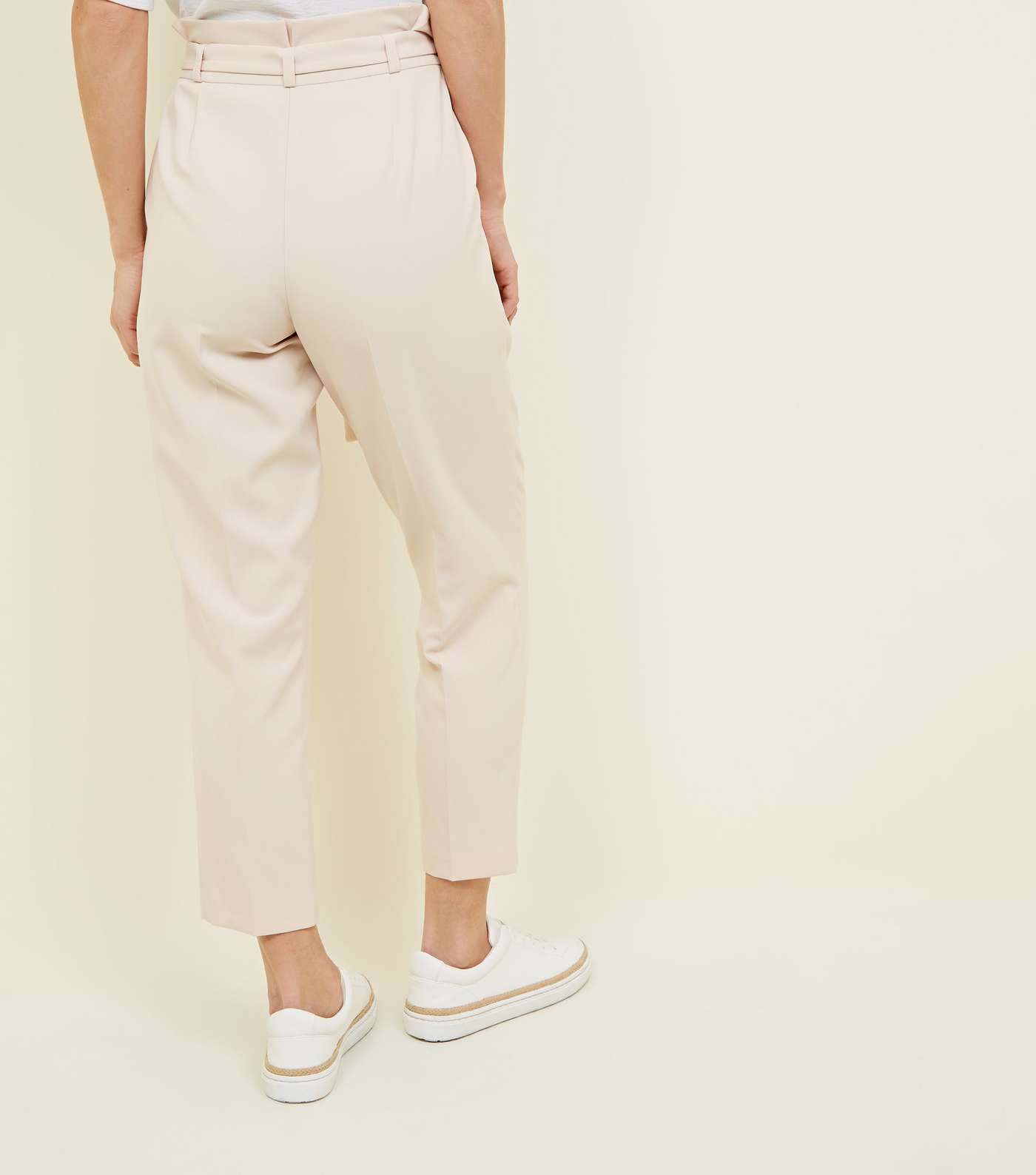 Stone Paperbag Tapered Trousers Image 3