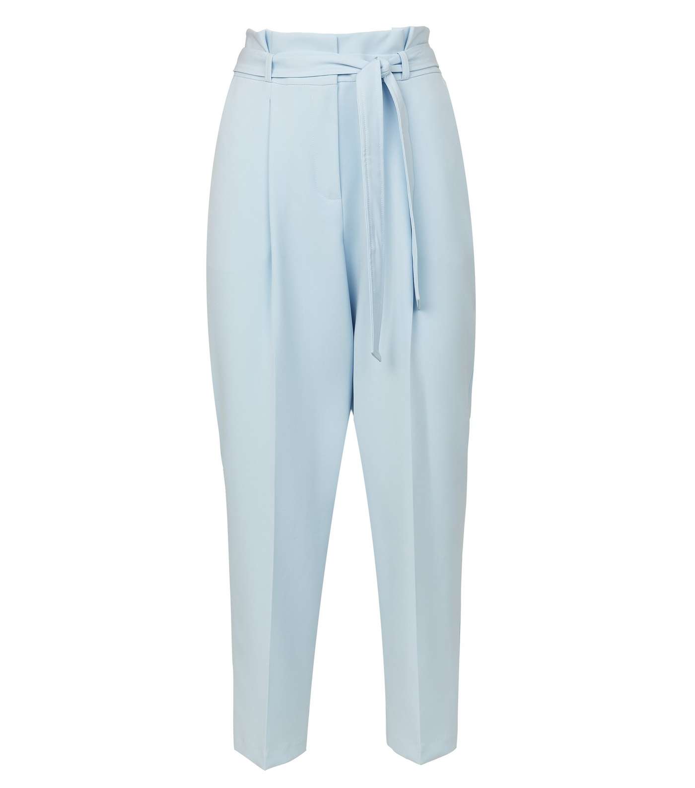 Blue Paperbag Waist Tapered Trousers Image 4