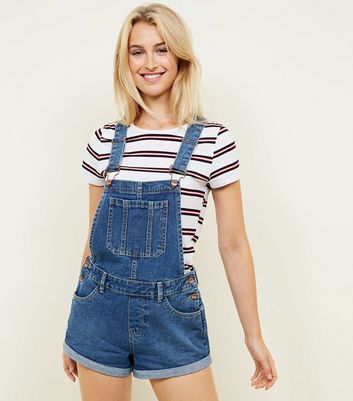 denim short dungarees womens