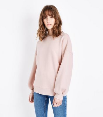 new look pink sweatshirt