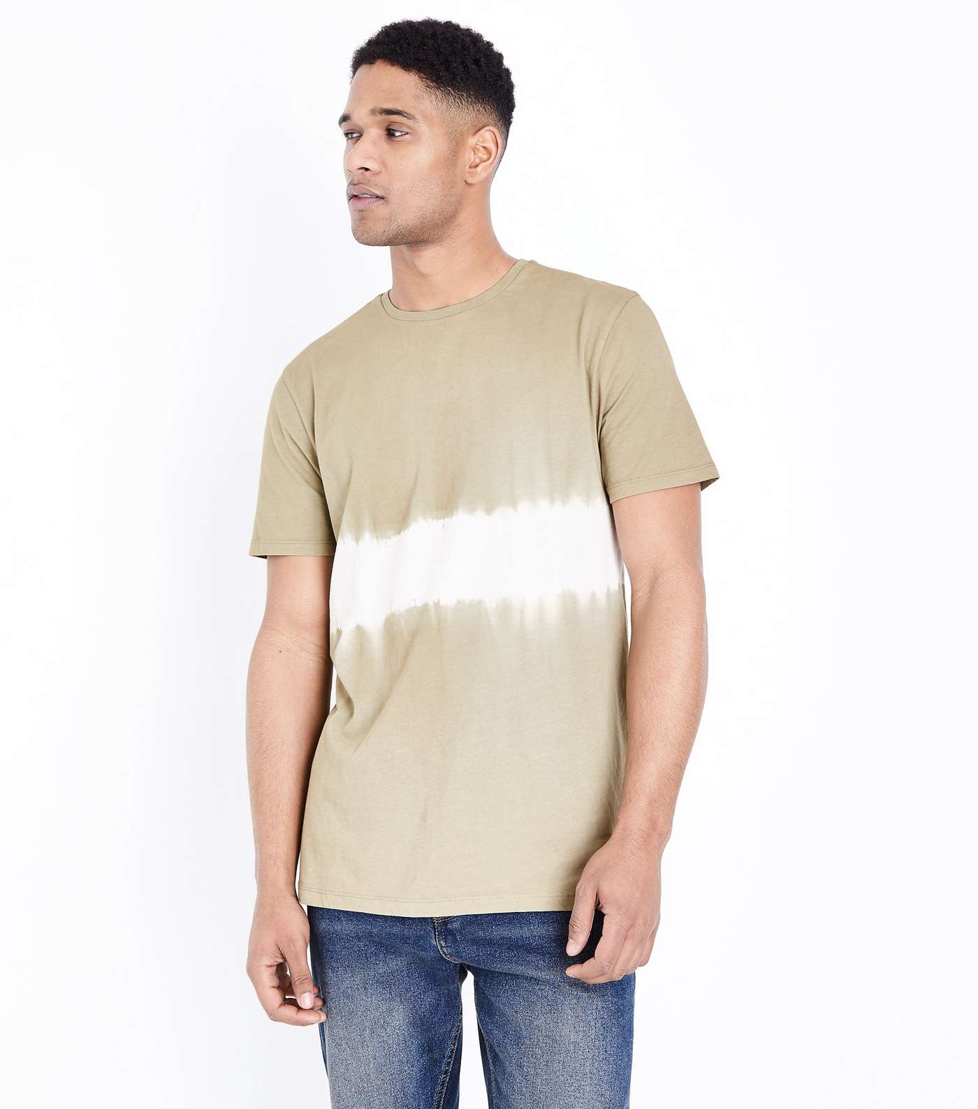 Olive Tie Dye Block T-Shirt