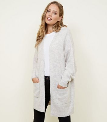 longline cream cardigan