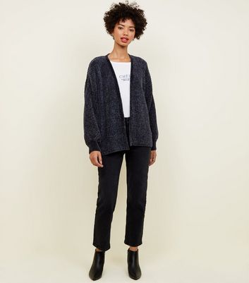 chenille cardigan new look