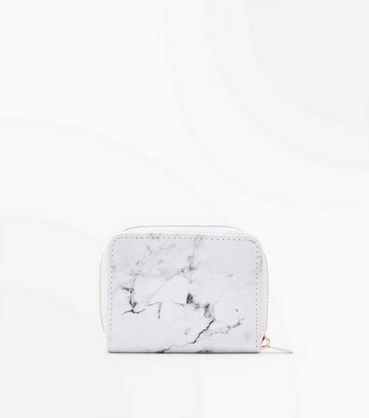 White Marble Effect Card Holder