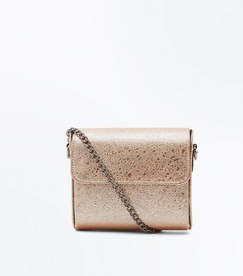 rose gold shoulder bag