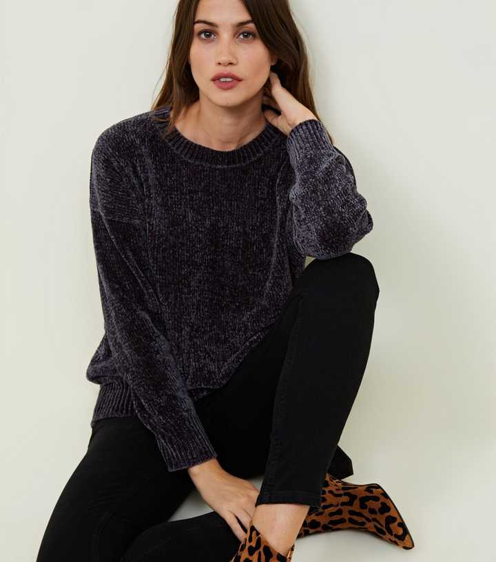 Urban Classics Ladies - Oversize Chenille Sweater Black - XS : :  Clothing, Shoes & Accessories